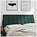 Cuscino Testiera Verde Scuro 140 cm in Velluto - Foto miniatura 3