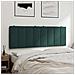 Cuscino Testiera Verde Scuro 140 cm in Velluto - Foto miniatura 4