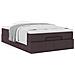 Struttura Letto Pouf con Materasso 120x200 cm in Tessuto - Foto miniatura 4