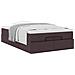 Struttura Letto Pouf con Materasso 120x200 cm in Tessuto - Foto miniatura 5