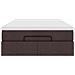 Struttura Letto Pouf con Materasso 120x200 cm in Tessuto - Foto miniatura 7