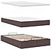Struttura Letto Pouf con Materasso 120x200 cm in Tessuto - Foto miniatura 8