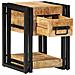 Comodini 2 pcs 40x40x40 cm Legno Massello di Mango - Foto miniatura 2