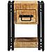 Comodini 2 pcs 40x40x40 cm Legno Massello di Mango - Foto miniatura 7