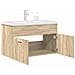 Mobile da Bagno con Lavabo Integrato e Rubinetto Rovere Sonoma - Foto miniatura 2