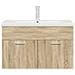 Mobile da Bagno con Lavabo Integrato e Rubinetto Rovere Sonoma - Foto miniatura 4