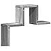 Mensola a Muro Grigio Sonoma 104,5x10x43 cm Legno Multistrato - Foto miniatura 8