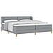 Letto a molle con materasso crema 90x200 cm Grigio chiaro - Foto miniatura 3