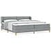 Letto a molle con materasso crema 90x200 cm Grigio chiaro - Foto miniatura 4