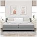 Letto a molle con materasso crema 90x200 cm Grigio chiaro - Foto miniatura 5