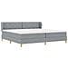 Letto a molle con materasso crema 90x200 cm Grigio chiaro - Foto miniatura 7