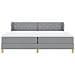Letto a molle con materasso crema 90x200 cm Grigio chiaro - Foto miniatura 8