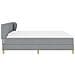 Letto a molle con materasso crema 90x200 cm Grigio chiaro - Foto miniatura 9