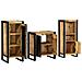 Set di mobili per il bagno 3 pcs Legno di mango massello - Foto miniatura 3