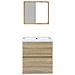Mobile da Bagno con Lavabo e Specchio Rovere Sonoma - Foto miniatura 4