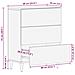 Credenza Bianco 60 x 33 x 75 cm legno massello di mango - Foto miniatura 9