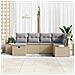 Set Divano da Giardino 6 pcs Beige 55 x 62 x 69 cm Poly Rattan - Foto miniatura 3