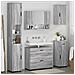 Set di mobili per il bagno 5 pcs Grigio sonoma 30 x 35 x 192 cm - Foto miniatura 4