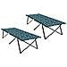 Letto da campeggio pieghevole Pieghevole 2 pcs Motivo a foglia - Foto miniatura 1