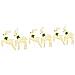 Renne LED 6 pcs Oro Tessuto - Foto miniatura 1
