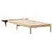 Letto con Tavolini Laterali Naturale 80 x 210 cm Pino massello - Foto miniatura 1