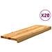 Gradini 20 pz Marrone Chiaro 80x30x2 cm Legno Massello Rovere - Foto miniatura 1