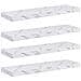 Scaffale da parete 4 pcs Marmo Bianco 80 x 23,5 x 4 cm - Foto miniatura 1