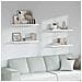 Scaffale da parete 4 pcs Marmo Bianco 80 x 23,5 x 4 cm - Foto miniatura 2