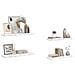 Scaffale da parete 4 pcs Marmo Bianco 80 x 23,5 x 4 cm - Foto miniatura 3