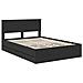 Struttura del letto Nero 140 x 190 cm Legno Ingegnerizzato - Foto miniatura 4