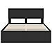 Struttura del letto Nero 140 x 190 cm Legno Ingegnerizzato - Foto miniatura 8