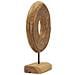Scultura Dorat Disco In Teak Riciclato Pezzo Unico Misura Media - Foto miniatura 2