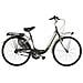 Bici Da Donna Misura 28 Bicicletta Linea Venere Lusso City Bike Senza Cambio 1v Completa Di Accessori Con Luci A Led - 43 Titanio Verde Lime - Foto miniatura 1