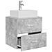 Mobile Lavabo da Parete Grigio Cemento 49,5 x 41 x 62,5 cm - Foto miniatura 2
