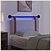 Testiera sospesa Con luce LED Bianco PU Antico - Foto miniatura 5
