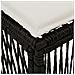 Poggiapiedi Nero polyrattan - Foto miniatura 4