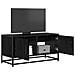 Mobile TV 80 x 34,5 x 40 cm Rovere Nero Legno ingegnerizzato - Foto miniatura 2