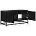 Mobile TV 80 x 34,5 x 40 cm Rovere Nero Legno ingegnerizzato - Foto miniatura 3