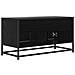 Mobile TV 80 x 34,5 x 40 cm Rovere Nero Legno ingegnerizzato - Foto miniatura 5