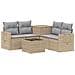 Set di divani 6 pz Beige e Grigio Chiaro - Foto miniatura 1