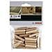 30 Tasselli In Legno Zigrinati 10x40 (30)  - Foto miniatura 1