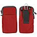 Borsello A Tracolla Multitasche In Nylon Impermeabile - Rosso - Foto miniatura 1