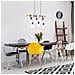 Lampada A Sospensione Townshend 6x60 W Nero E Marrone 95499 - Foto miniatura 2