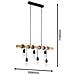 Lampada A Sospensione Townshend 6x60 W Nero E Marrone 95499 - Foto miniatura 5