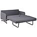 Divano Letto 2 Posti In Tessuto Grigio Belfast - Foto miniatura 29