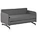 Divano Letto 2 Posti In Tessuto Grigio Belfast - Foto miniatura 21