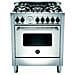 Cucina Elettrica AMN765EXT 5 Fuochi a Gas Forno Elettrico Classe A Dimensioni 70 x 60 cm Colore Inox Serie Americana - Foto miniatura 1