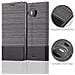 Custodia Compatibile Con Nokia Lumia 950 Xl In Grigio Nero - Coperchio Protettiva Con Chiusura Magnetica, Funzione Stand E Tasca Per Le Carte - Foto miniatura 3