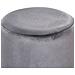 Pouf In Velluto Grigio Brigitte - Foto miniatura 13