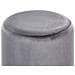 Pouf In Velluto Grigio Brigitte - Foto miniatura 5